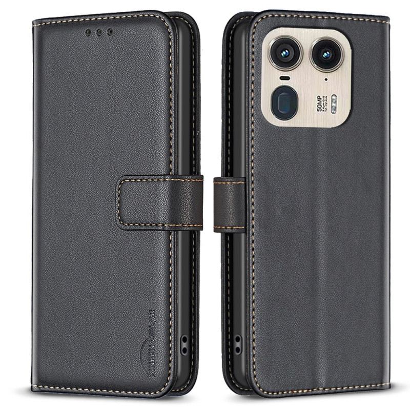 Bőrtok Motorola Edge 50 Ultra Binfen Szín