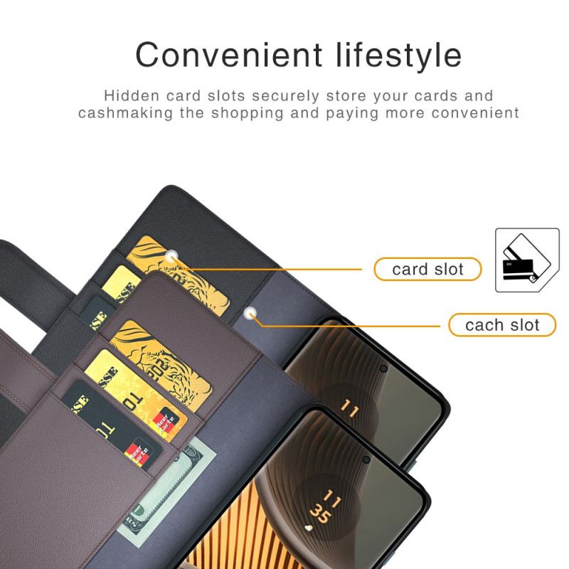 Bőrtok Motorola Edge 50 Ultra Bőr