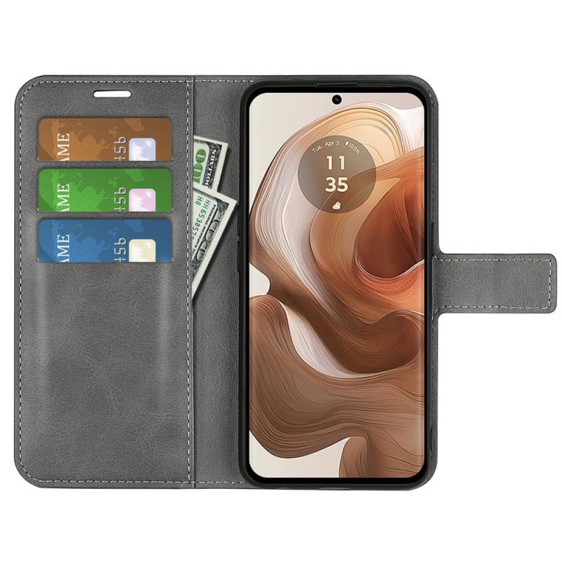 Bőrtok Motorola Edge 50 Ultra Bőr Stílus