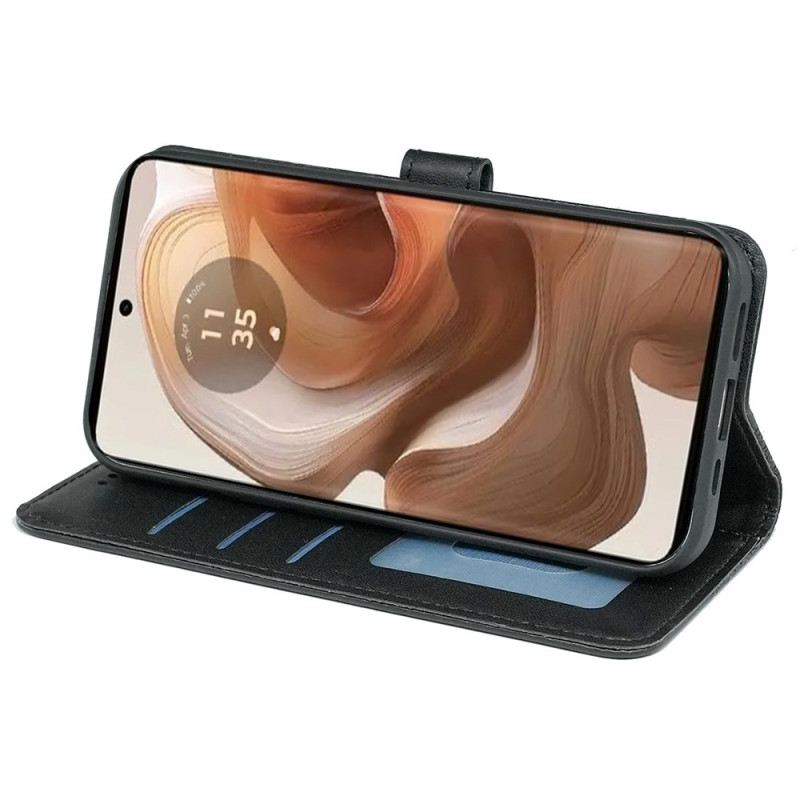 Bőrtok Motorola Edge 50 Ultra Cubic Frieze