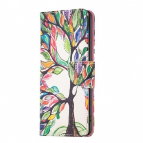 Bőrtok Motorola Edge 50 Ultra Életfa
