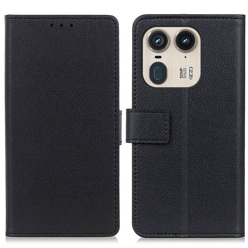 Bőrtok Motorola Edge 50 Ultra Klasszikus