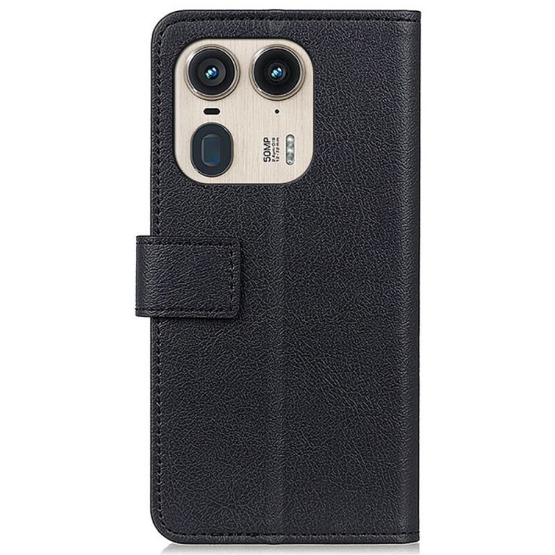 Bőrtok Motorola Edge 50 Ultra Klasszikus