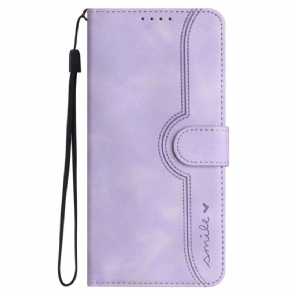 Bőrtok Motorola Edge 50 Ultra Mosolyogj