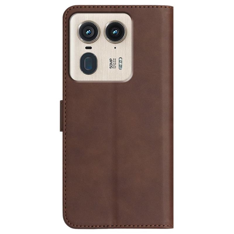 Bőrtok Motorola Edge 50 Ultra Mosolyogj