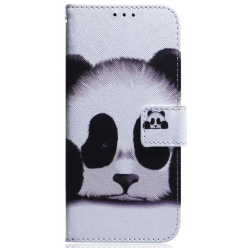 Bőrtok Motorola Edge 50 Ultra Panda