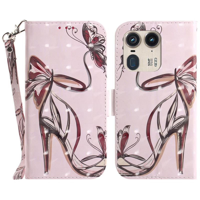 Bőrtok Motorola Edge 50 Ultra Pántos Szivattyú