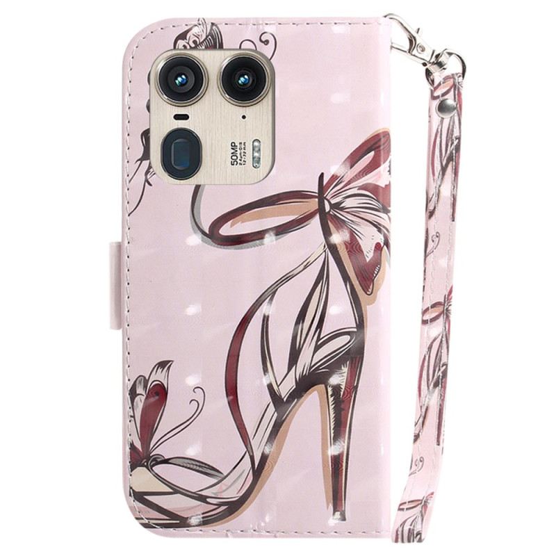 Bőrtok Motorola Edge 50 Ultra Pántos Szivattyú