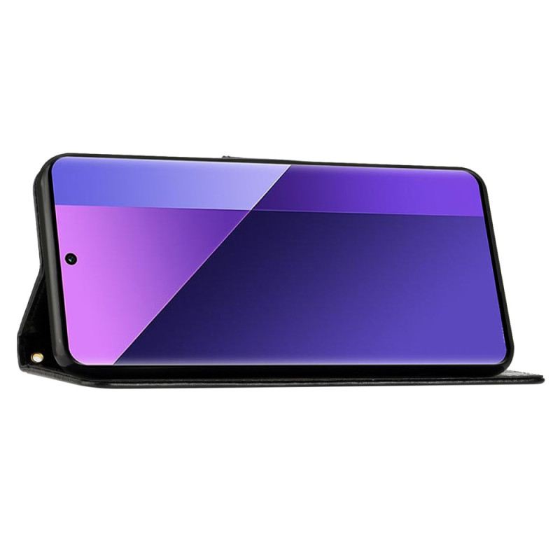 Bőrtok Motorola Edge 50 Ultra Pillangók És Virágok