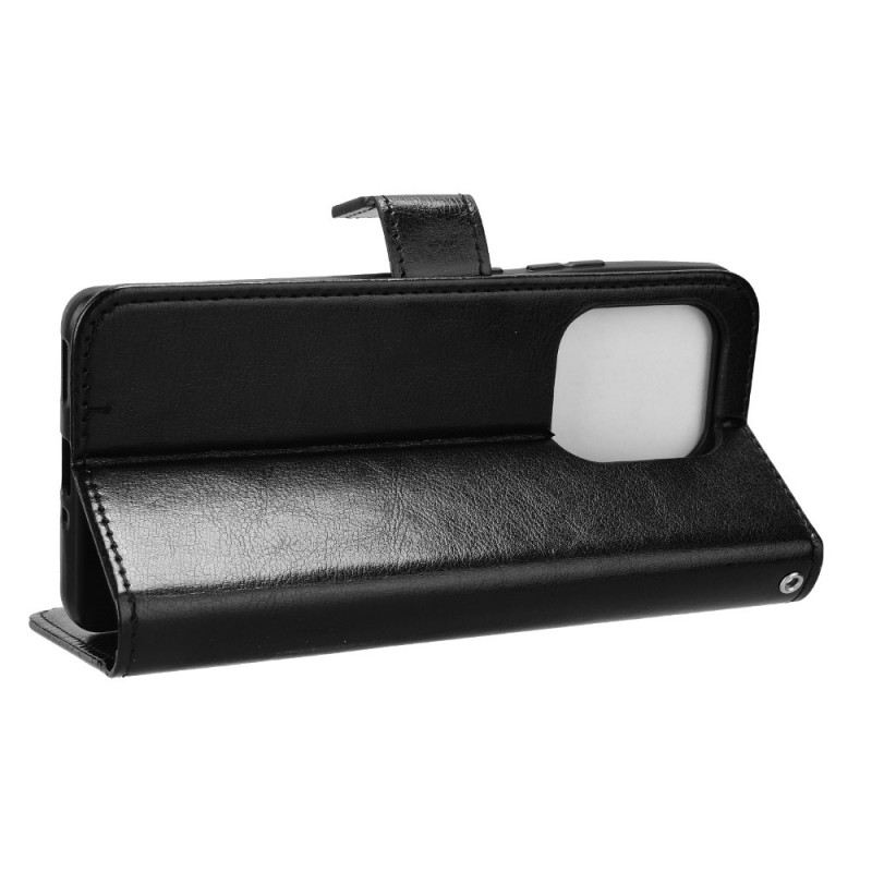 Bőrtok Motorola Edge 50 Ultra Ragyogó Műbőr