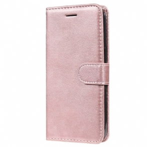 Bőrtok Motorola Edge 50 Ultra Sima Műbőr Szíjjal