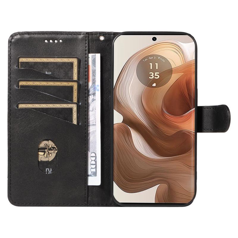 Bőrtok Motorola Edge 50 Ultra Sorok