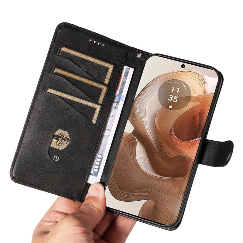 Bőrtok Motorola Edge 50 Ultra Sorok