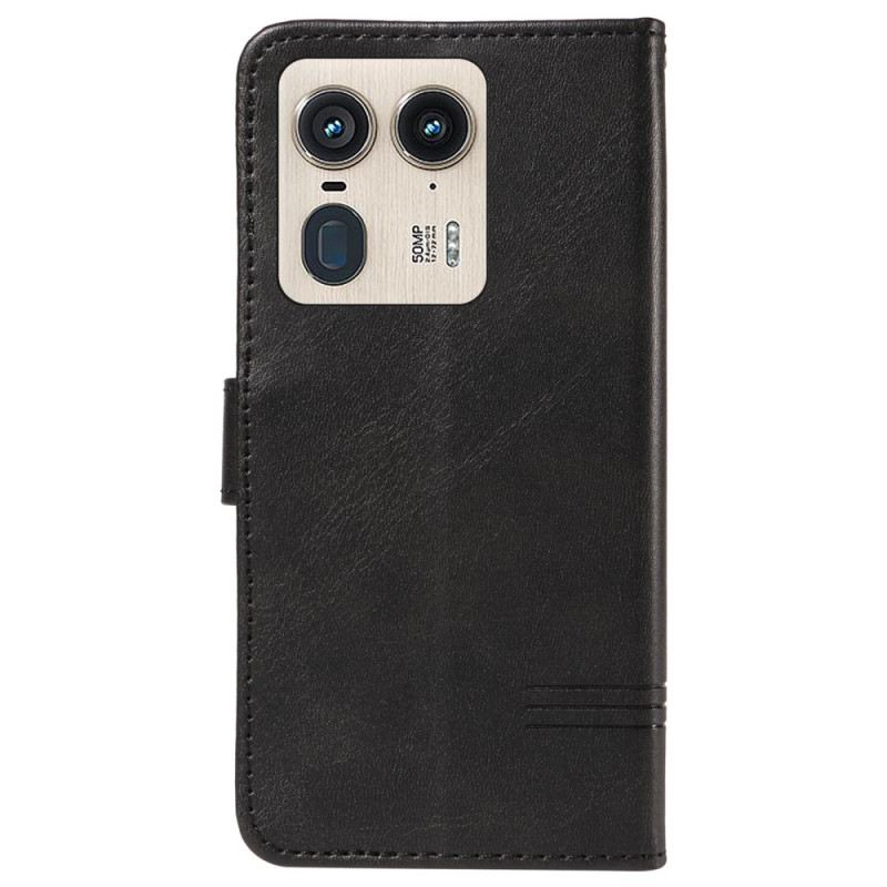 Bőrtok Motorola Edge 50 Ultra Sorok