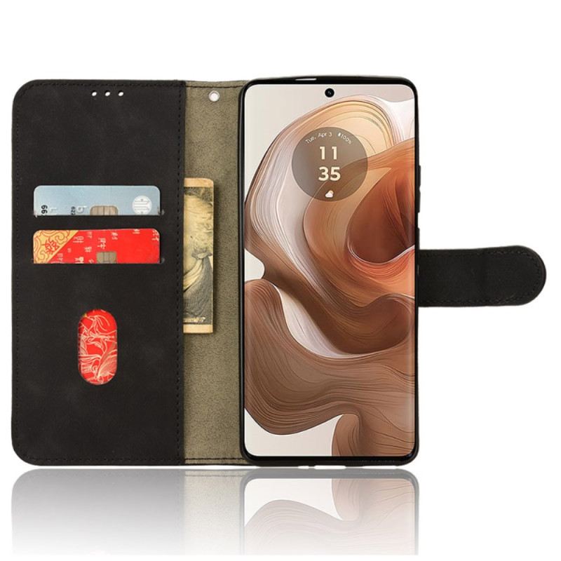 Bőrtok Motorola Edge 50 Ultra Velúr Stílus