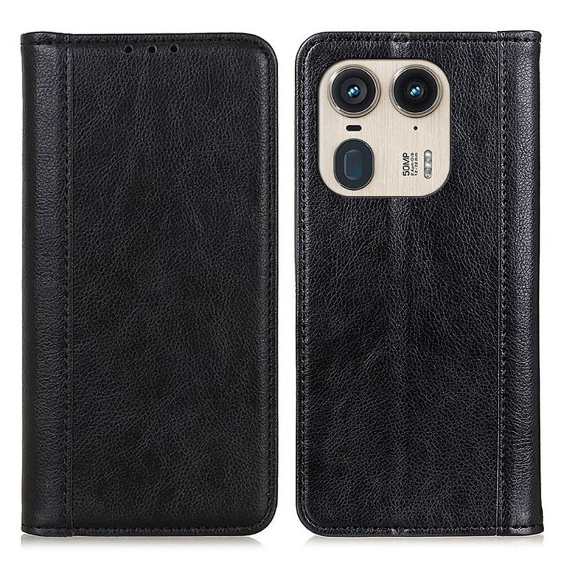 Fliptok Motorola Edge 50 Ultra Bőr Textúra