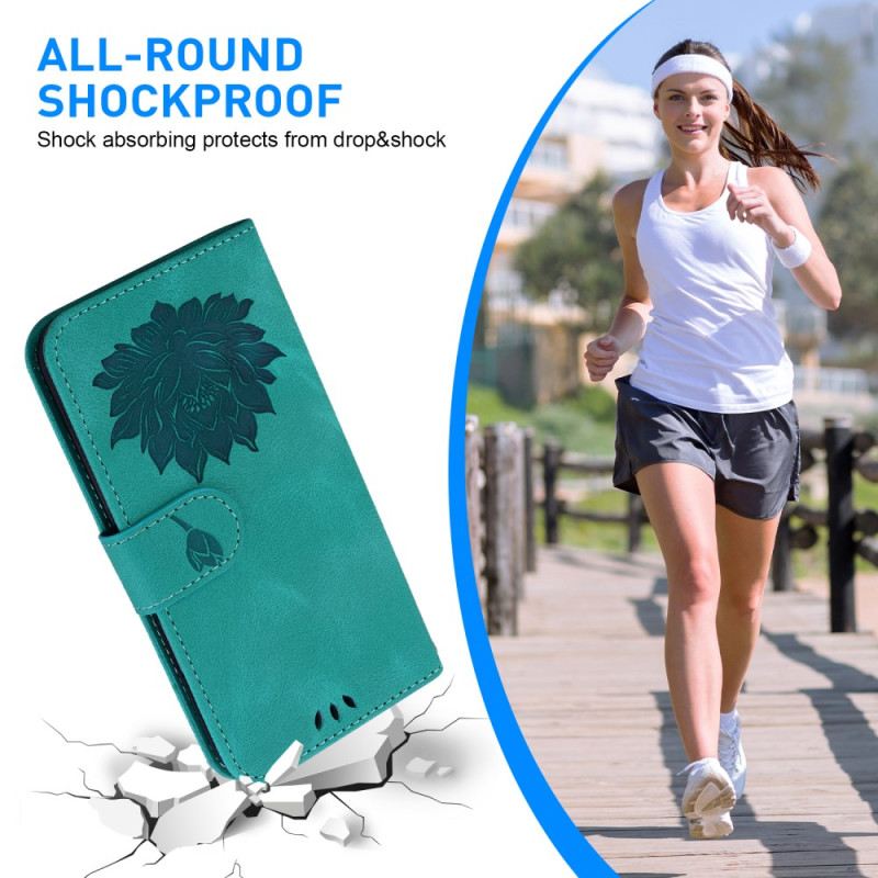 Fliptok Motorola Edge 50 Ultra Lótuszminta