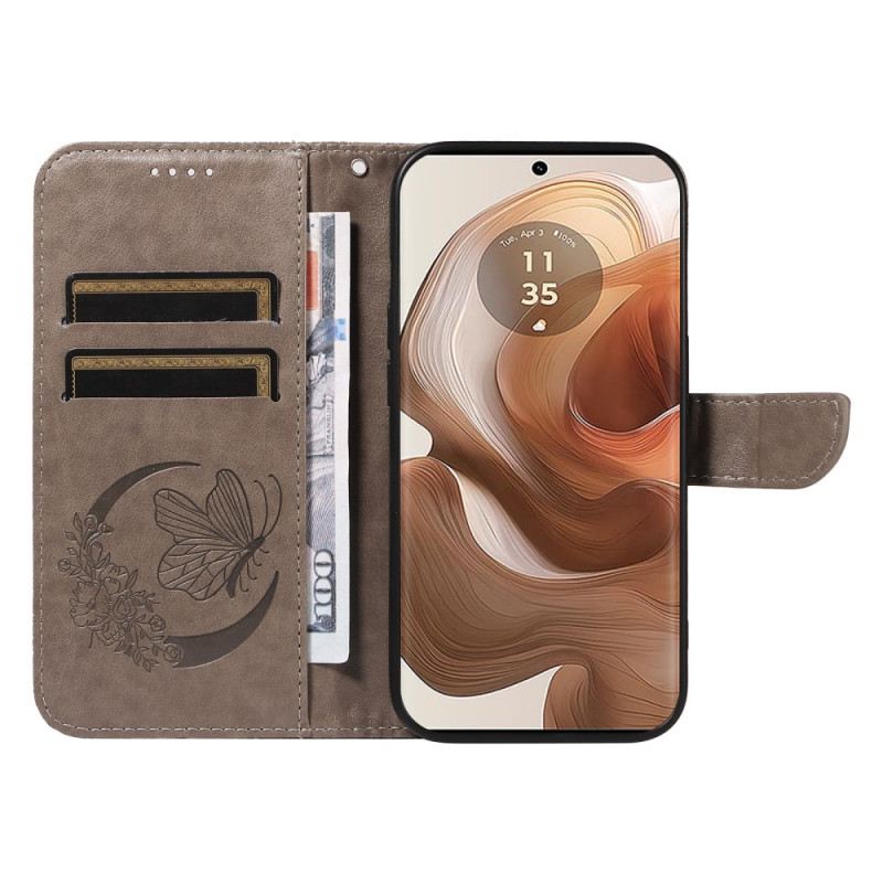 Fliptok Motorola Edge 50 Ultra Pillangónyomat