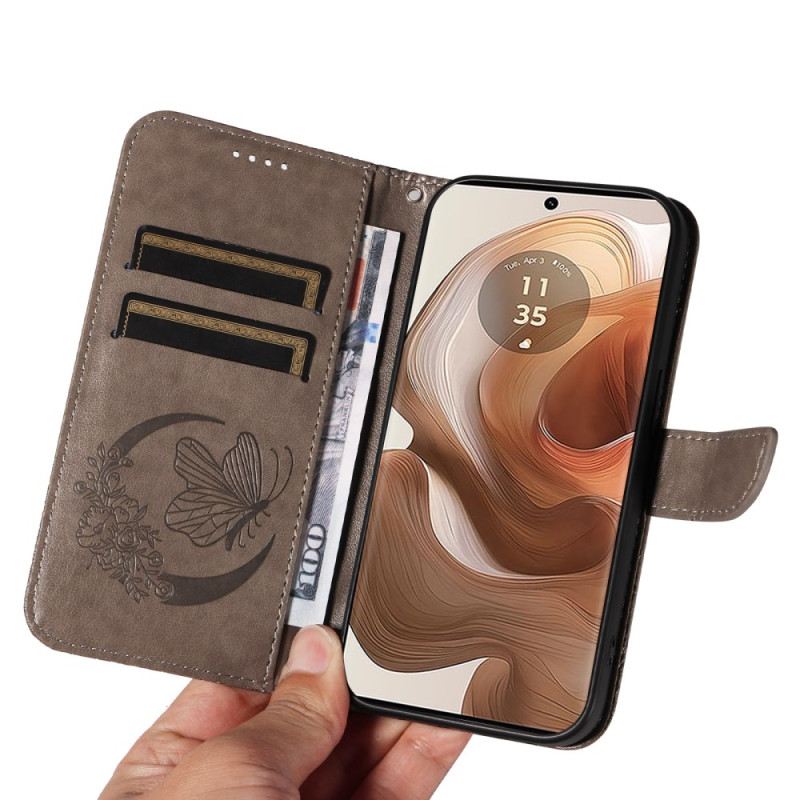 Fliptok Motorola Edge 50 Ultra Pillangónyomat