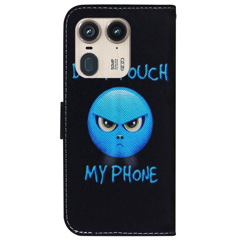 Kinyitható Bőrtok Motorola Edge 50 Ultra Telefon Emoji