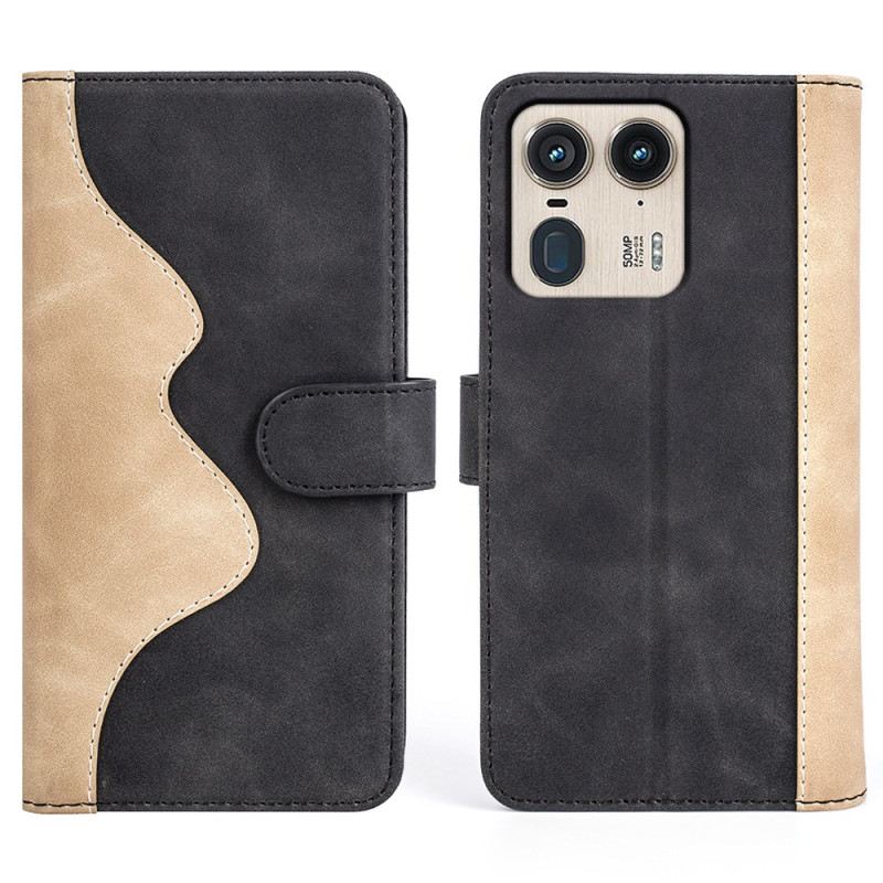 Kinyitható Tokok Motorola Edge 50 Ultra Kéttónusú Kivitel