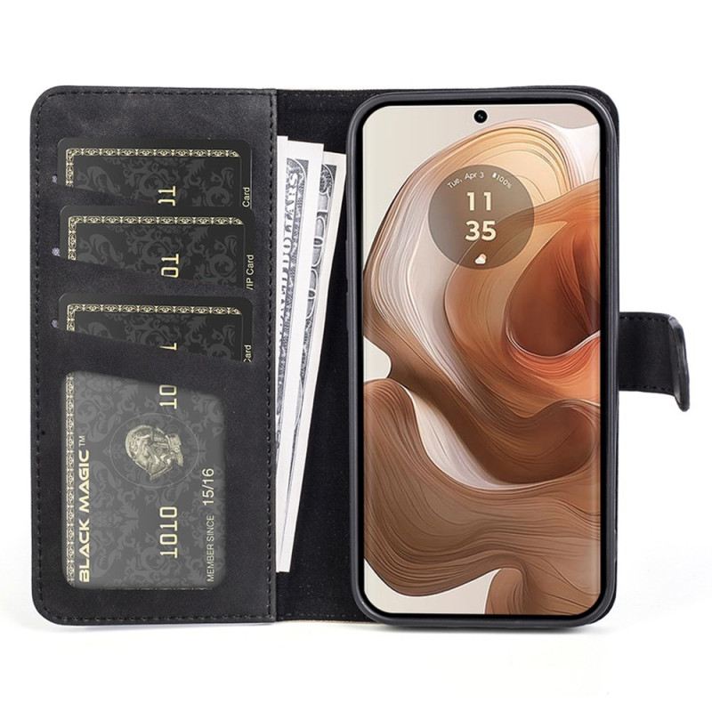 Kinyitható Tokok Motorola Edge 50 Ultra Kéttónusú Kivitel