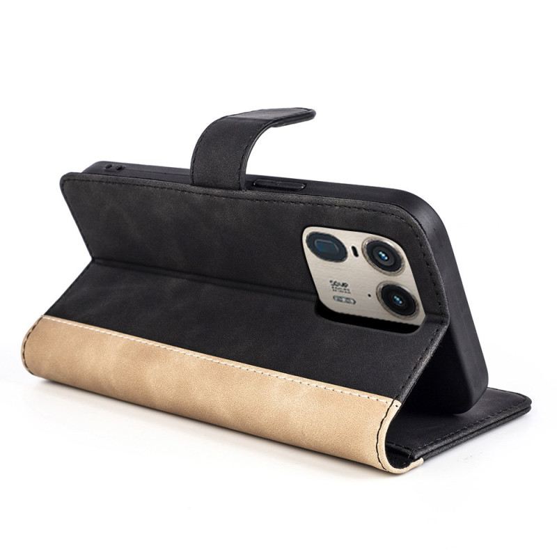 Kinyitható Tokok Motorola Edge 50 Ultra Kéttónusú Kivitel