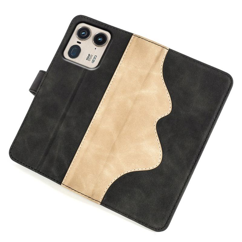 Kinyitható Tokok Motorola Edge 50 Ultra Kéttónusú Kivitel