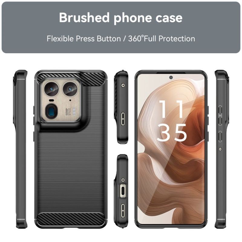 Tok Motorola Edge 50 Ultra Szálcsiszolt Szénszál