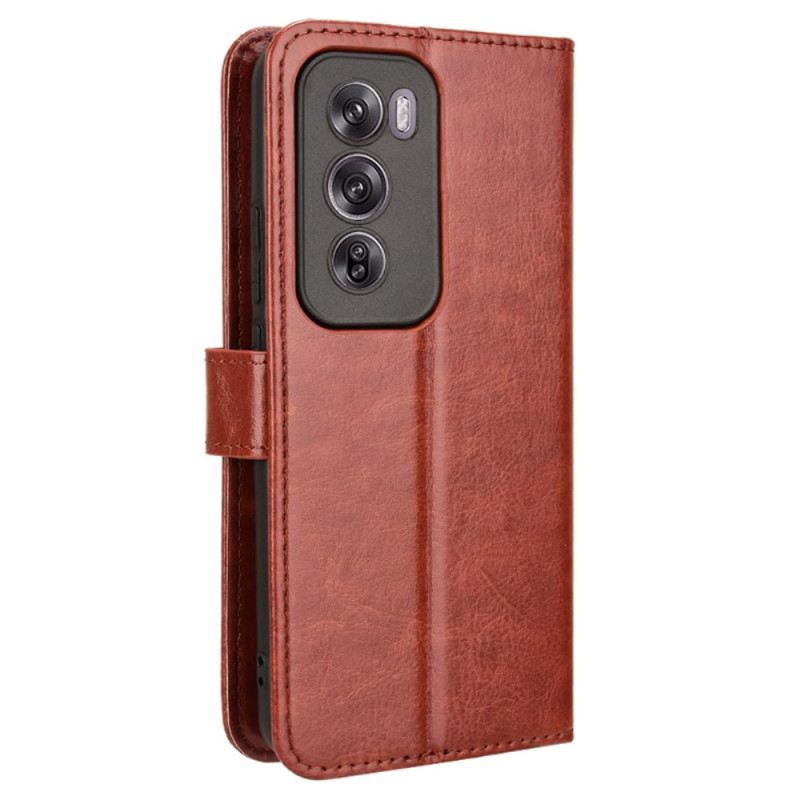 Bőrtok Oppo Reno 12 Pro 5g Ragyogó Műbőr Pánttal