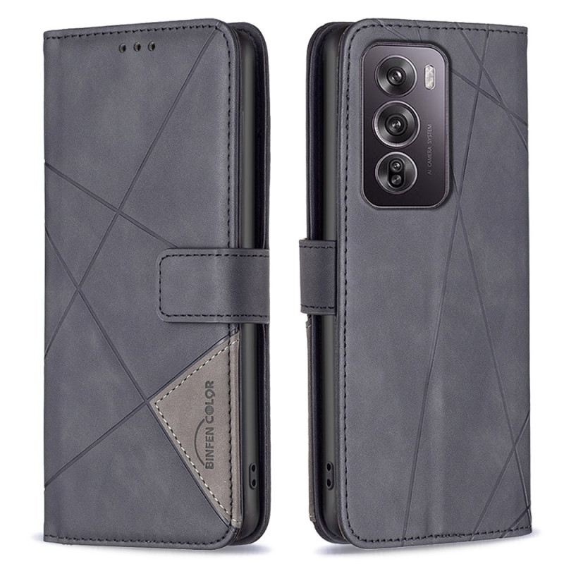 Kinyitható Tokok Oppo Reno 12 Pro 5g Geometrikus Kialakítás Binfen Szín