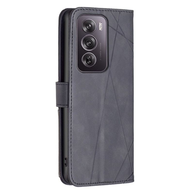 Kinyitható Tokok Oppo Reno 12 Pro 5g Geometrikus Kialakítás Binfen Szín