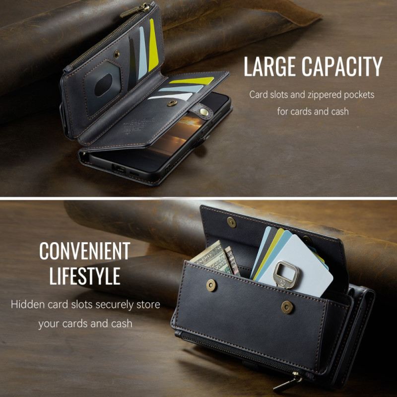 Bőrtok Samsung Galaxy S25 Fe Caseme Pénztárca