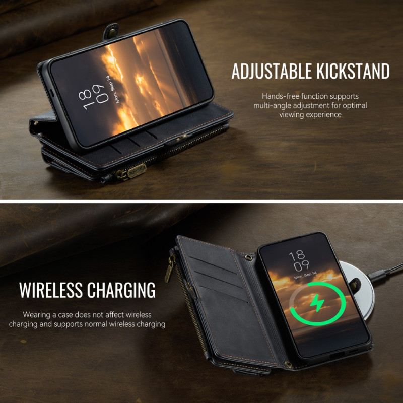 Bőrtok Samsung Galaxy S25 Fe Caseme Pénztárca