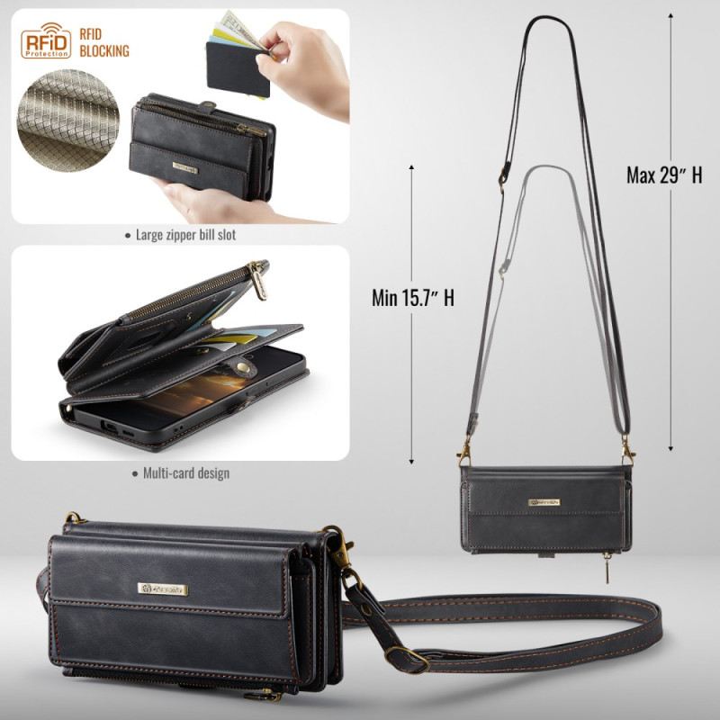 Bőrtok Samsung Galaxy S25 Fe Caseme Pénztárca