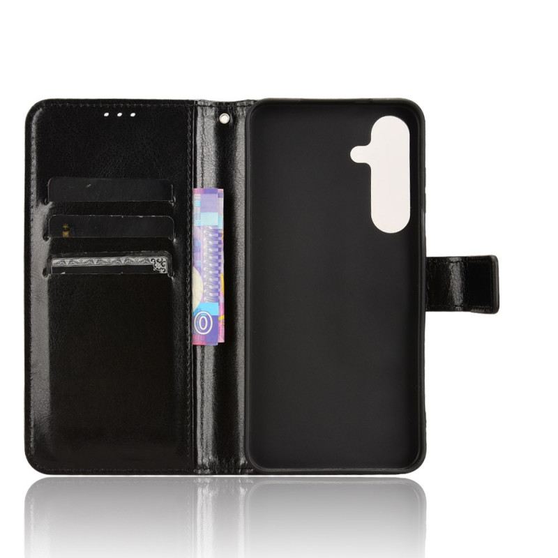 Bőrtok Samsung Galaxy S25 Fe Feltűnő Műbőr