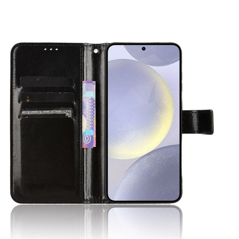 Bőrtok Samsung Galaxy S25 Fe Feltűnő Műbőr