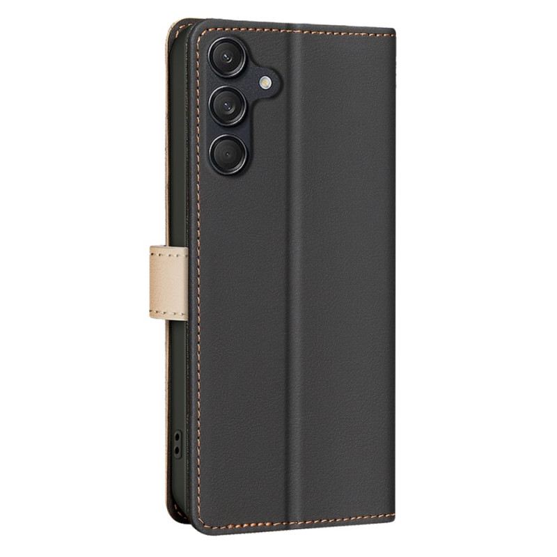 Bőrtok Samsung Galaxy S25 Fe Kétszínű Binfen Szín