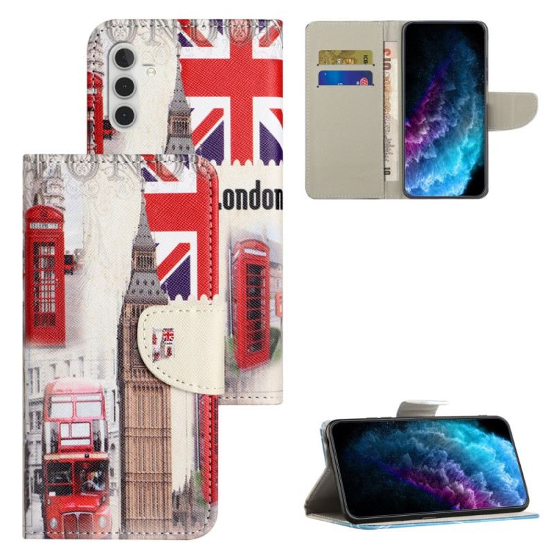 Bőrtok Samsung Galaxy S25 Fe Londoni Élet
