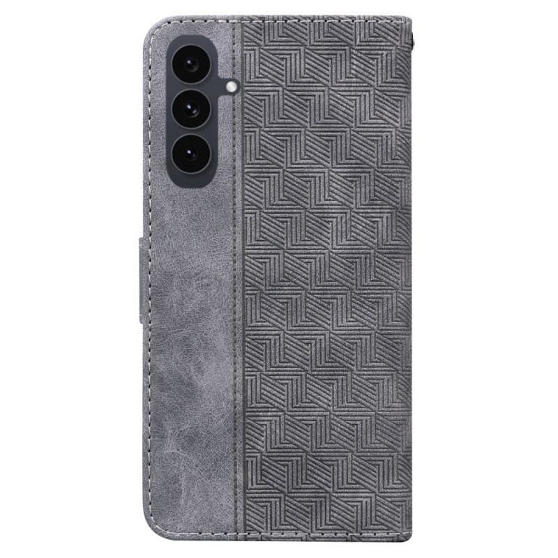 Bőrtok Samsung Galaxy S25 Fe Szőtt Minta