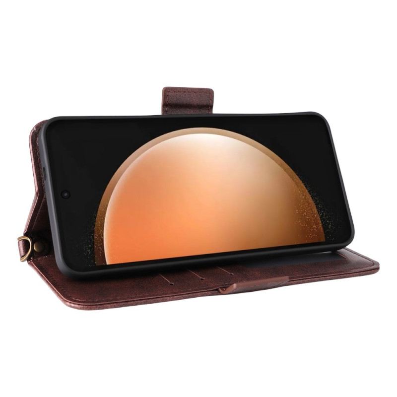 Bőrtok Samsung Galaxy S25 Fe Többfunkciós Pénztárca