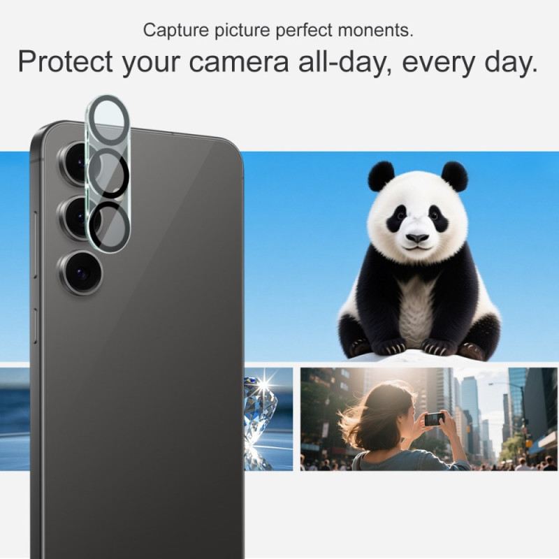 Edzett Üveg Lencsevédő Samsung Galaxy S25 Fe-hez (fekete Kör Dizájn) Imak