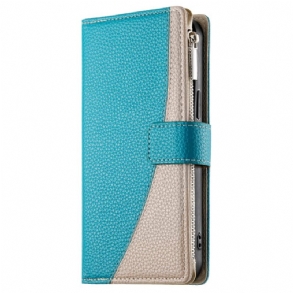 Fliptok Samsung Galaxy S25 Fe Bőr Cipzáras Pénztárca Pántokkal