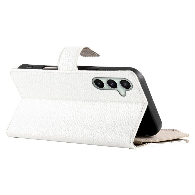 Fliptok Samsung Galaxy S25 Fe Bőr Cipzáras Pénztárca Pántokkal