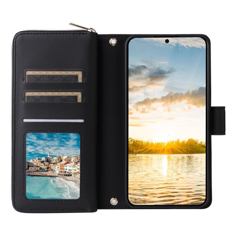 Fliptok Samsung Galaxy S25 Fe Műbőr Pánttal