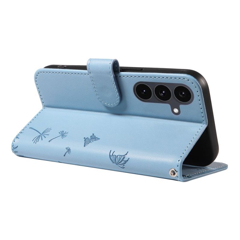 Fliptok Samsung Galaxy S25 Fe Pitypangmintás Pánttal