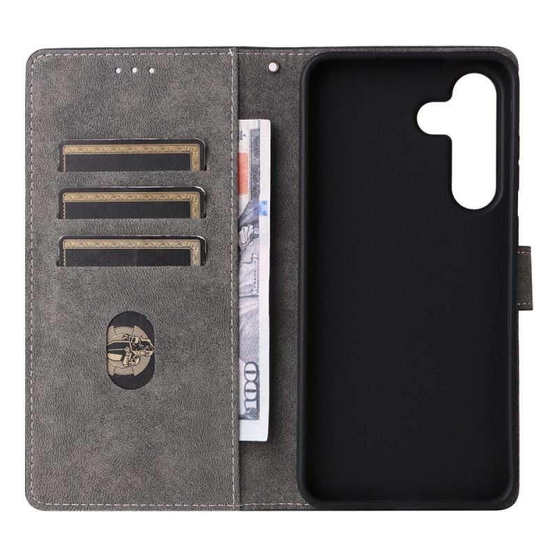 Fliptok Samsung Galaxy S25 Fe Rfid-védelemmel Ellátott Velúr Hatású