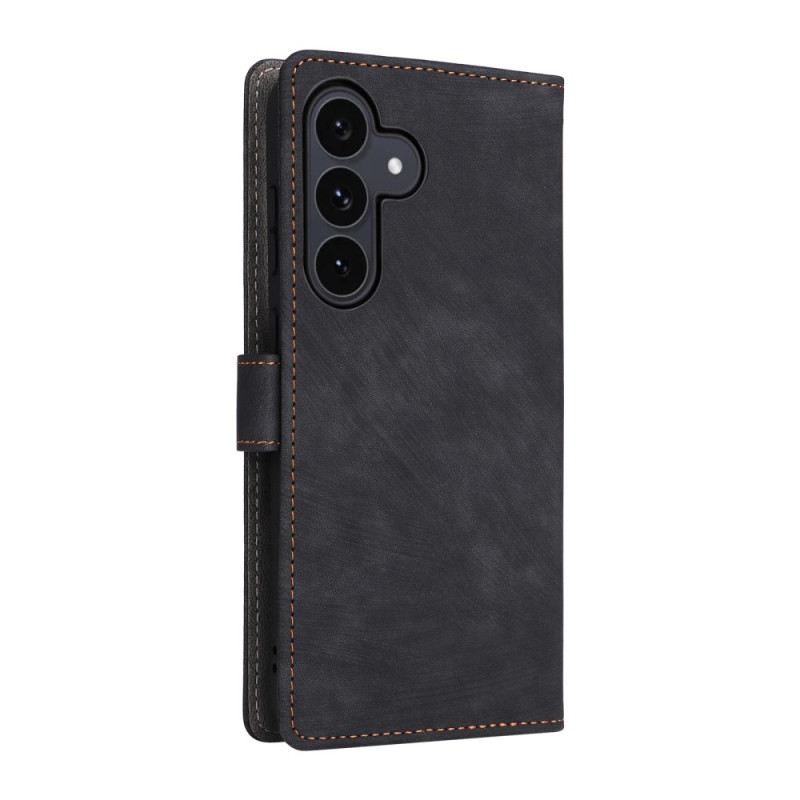 Fliptok Samsung Galaxy S25 Fe Rfid-védelemmel Ellátott Velúr Hatású