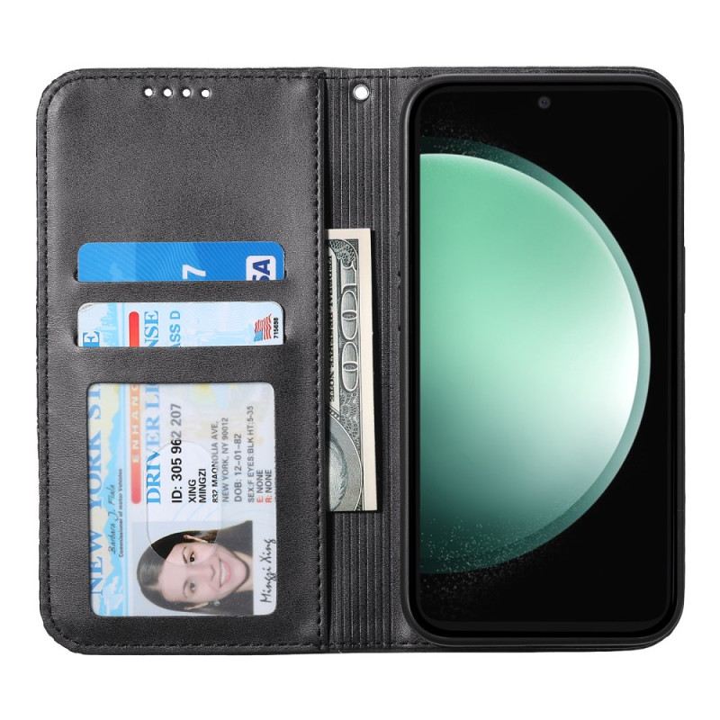 Fliptok Samsung Galaxy S25 Fe Rombuszmintás Pánttal