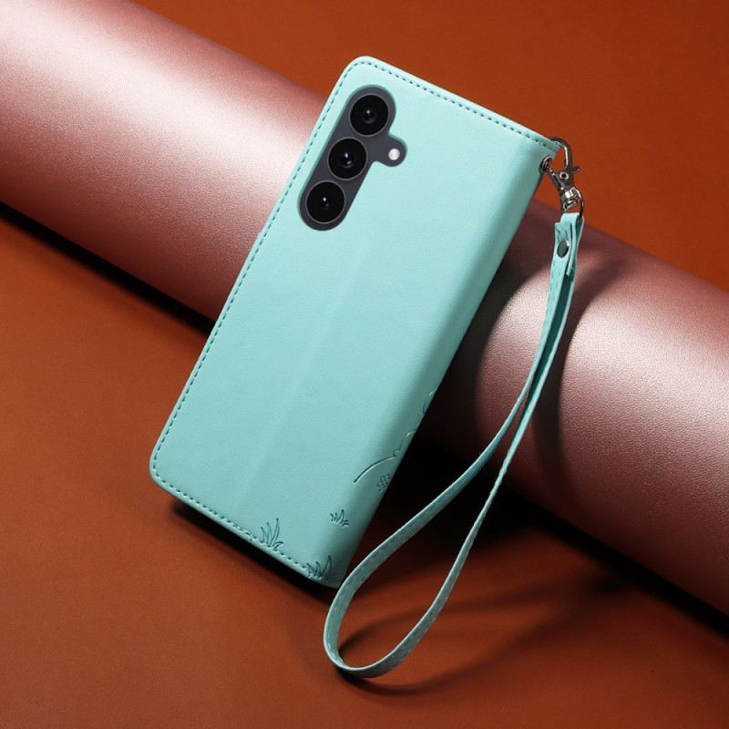 Kinyitható Tokok Samsung Galaxy S25 Fe Rfid-blokkoló És Kutyamintás